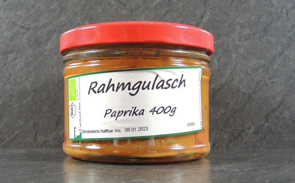 Rahmgulasch mit Paprika 400g